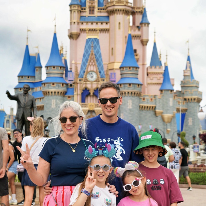 Tom and family at Walt Disney World